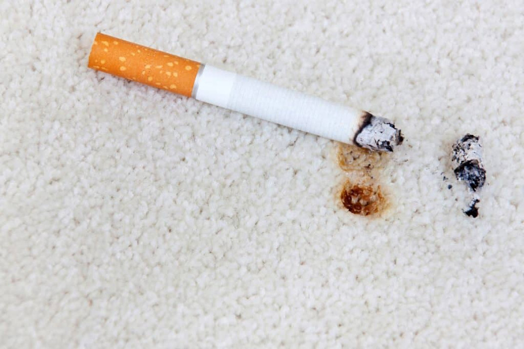 از بین بردن جای سوختگی سیگار - الو قالیشویی